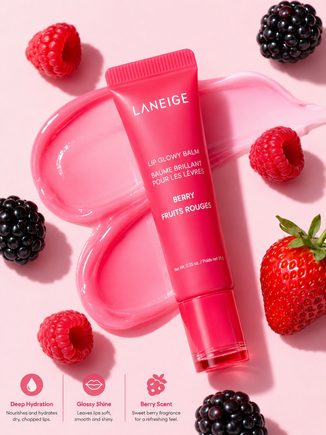 Laneige Lip Glowy Balm – Berry