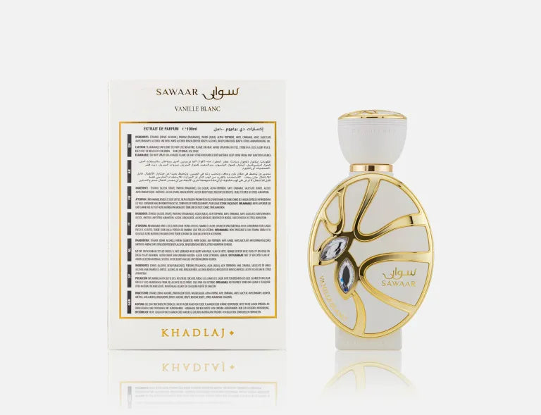 Sawaar Vanille Blanc 100ml Extrait de Parfum Khadlaj Perfumes for Women