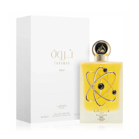 Tharwah Gold 100ml Eau de Parfum by Lattafa Pride for Unisex Perfume